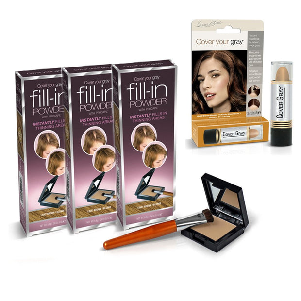 Cover Your Gray Fill In Powder 3-PACK with Free Touch-up Stick - coveryourgray